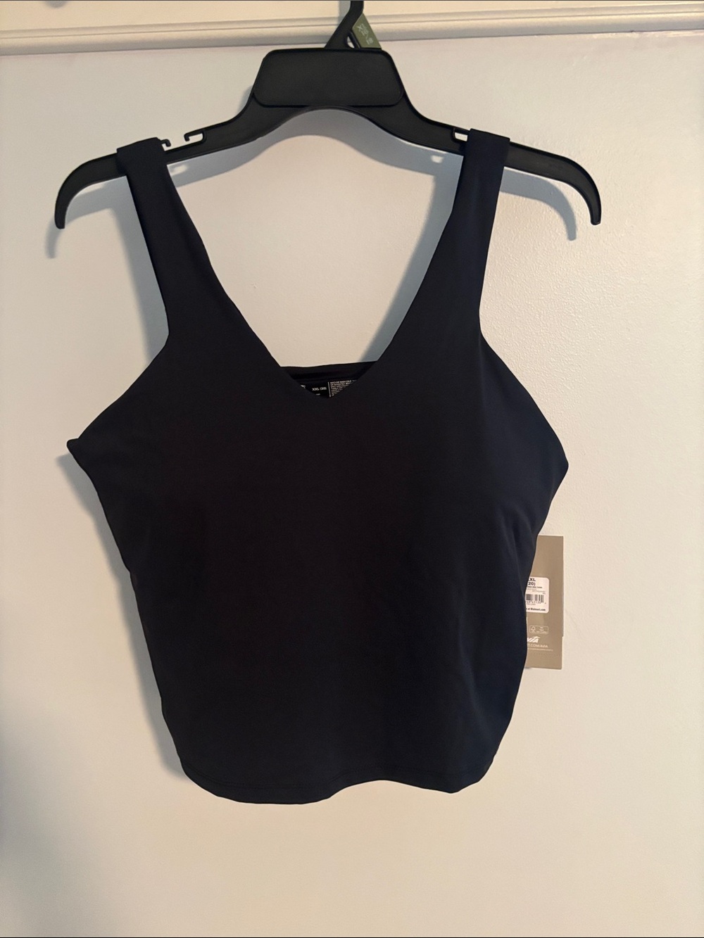 Avia Black V-Neck Tank Top